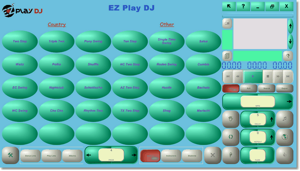 Country dance music skin